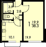 1-комнатный