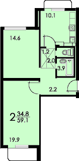 2-комнатные номера