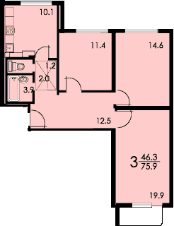 3-комнатные номера